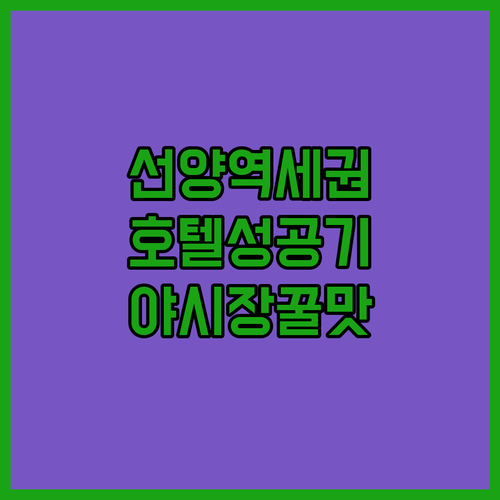 선양 자유여행 지하철역 근처 호텔 추천과 야시장 접근성 만족도 확인
